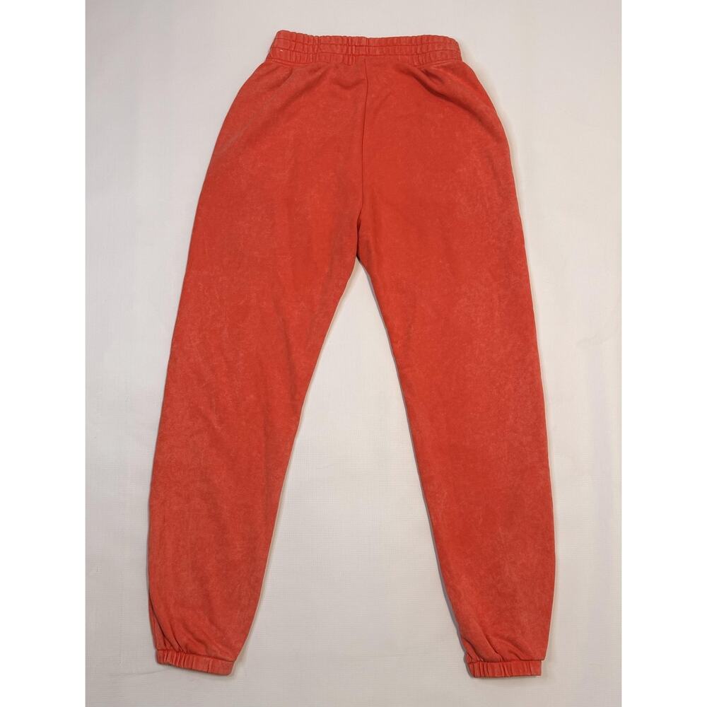 Nike Tracksuit Hoodie Sweatpants Set Womens XS Red Orange Fleece Jogger 2 Piece - Picture 12 of 14